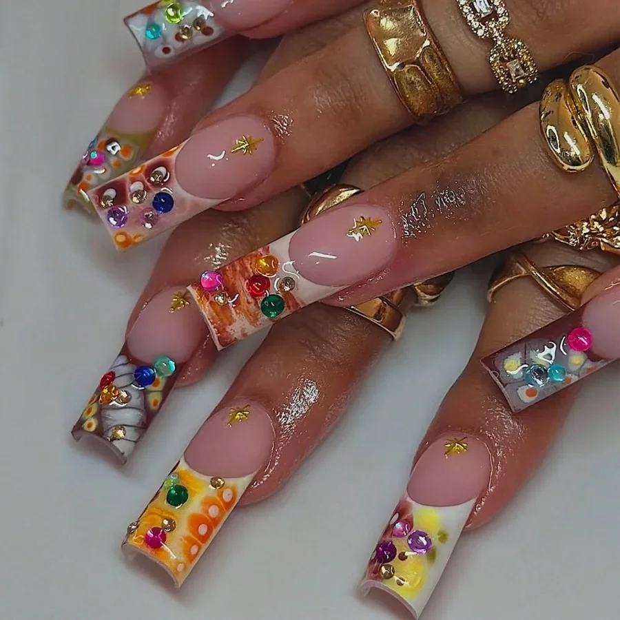 24Pcs Autumn Winter Y2K French Crocodile Pattern Press On Nails Luxury Fake Nails for Daily Wear
24Pcs Autumn Winter Y2K French Crocodile Pattern Press On Nails Luxury Fake Nails for Daily Wear