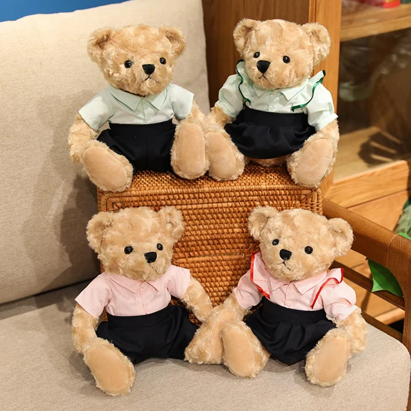 New Lovely Dressed Bear Plush Toys Cozy Fluffy Cartoon Shirts Dresse Lady Gentlemen Bear Doll Lovely Wedding Decor Birthday Gift
New Lovely Dressed Bear Plush Toys Cozy Fluffy Cartoon Shirts Dresse Lady Gentlemen Bear Doll Lovely Wedding Decor Birthday Gift