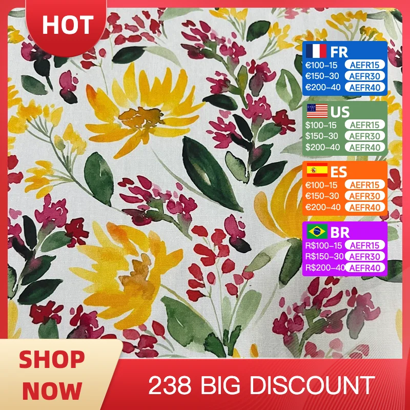 100% cotton poplin digital printed fabric, handmade DIY sewing, clothing, dresses, shirts, pure cotton fabric
100% cotton poplin digital printed fabric, handmade DIY sewing, clothing, dresses, shirts, pure cotton fabric