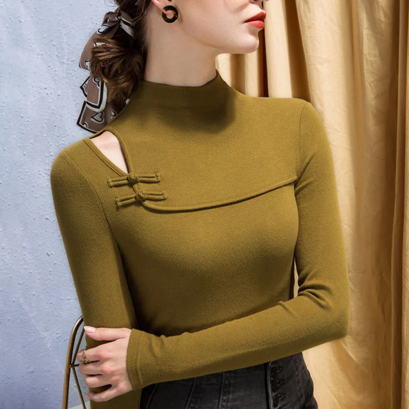 2024 Spring New Off-the-shoulder Sexy Small Turtleneck Bottom Shirt Women All Match Slim Blouse Women
2024 Spring New Off-the-shoulder Sexy Small Turtleneck Bottom Shirt Women All Match Slim Blouse Women