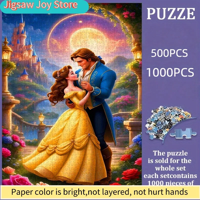 Набор для творчества Disney: Пазл-конструктор «Красавица и Чудовище», романтическая сцена, утолщенный белый картон, идеально подходит для интерактивных головоломок
Набор для творчества Disney: Пазл-конструктор «Красавица и Чудовище», романтическая сцена, утолщенный белый картон, идеально подходит для интерактивных головоломок