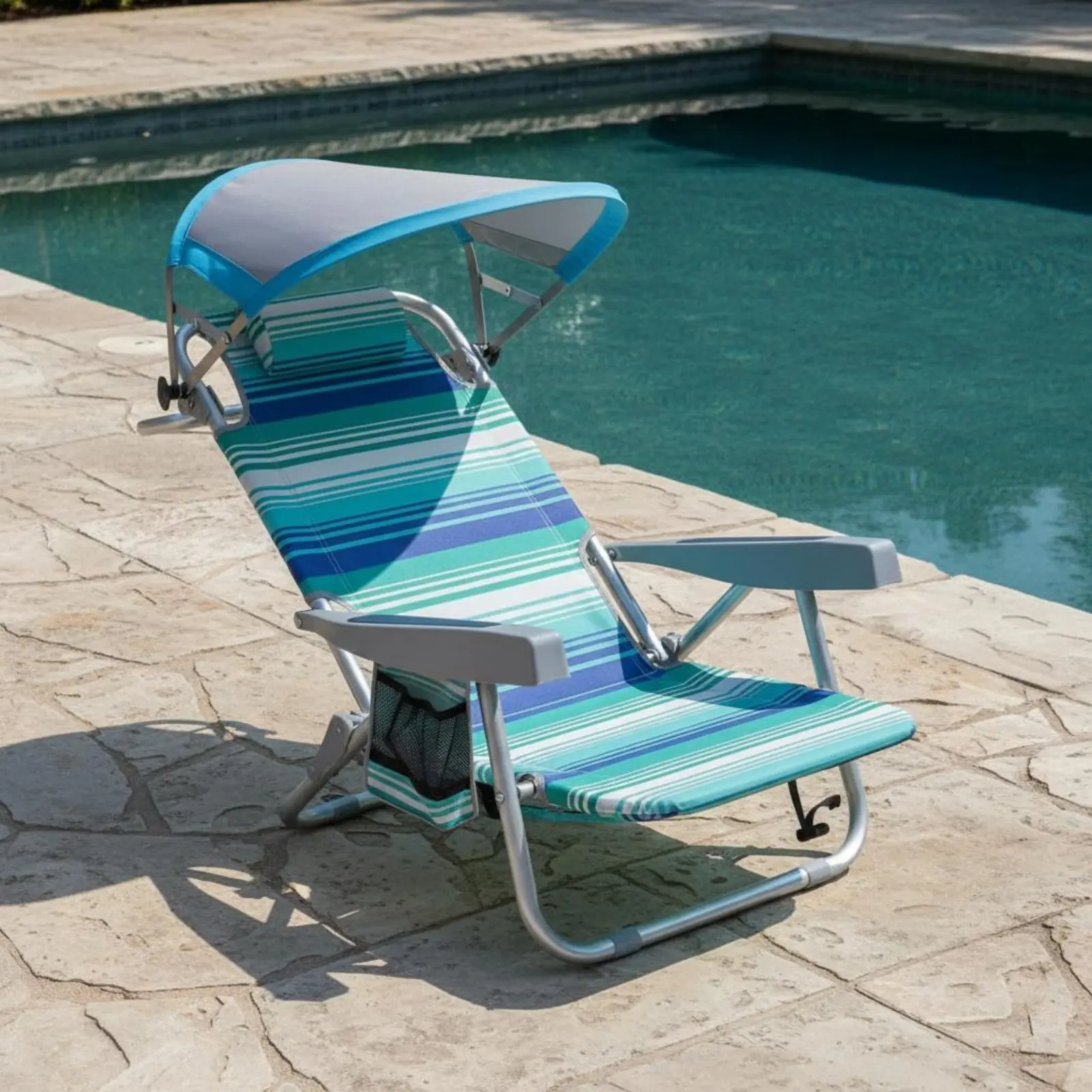 Beach Chair with Sunshade No Assembly Required Reclining Beach Chair with Sunshade Folding Sun Lounger Storage Pockets
Beach Chair with Sunshade No Assembly Required Reclining Beach Chair with Sunshade Folding Sun Lounger Storage Pockets