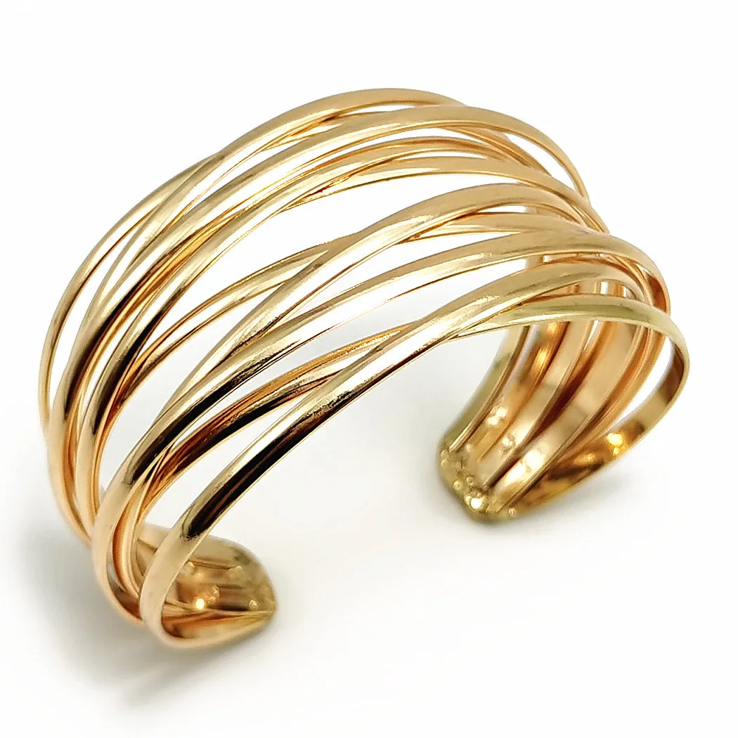 Fashion Alloy Round Chain Charms Cuff Bracelet for Women Female Gold Silver Color Bracelets Pendant Jewelry
Fashion Alloy Round Chain Charms Cuff Bracelet for Women Female Gold Silver Color Bracelets Pendant Jewelry