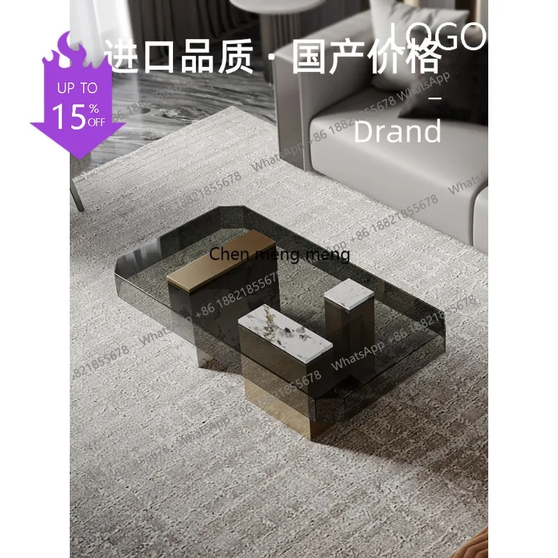 Q181 Minimalist Italian light luxury, high-end square tempered glass coffee table, post-modern large apartment
Q181 Minimalist Italian light luxury, high-end square tempered glass coffee table, post-modern large apartment