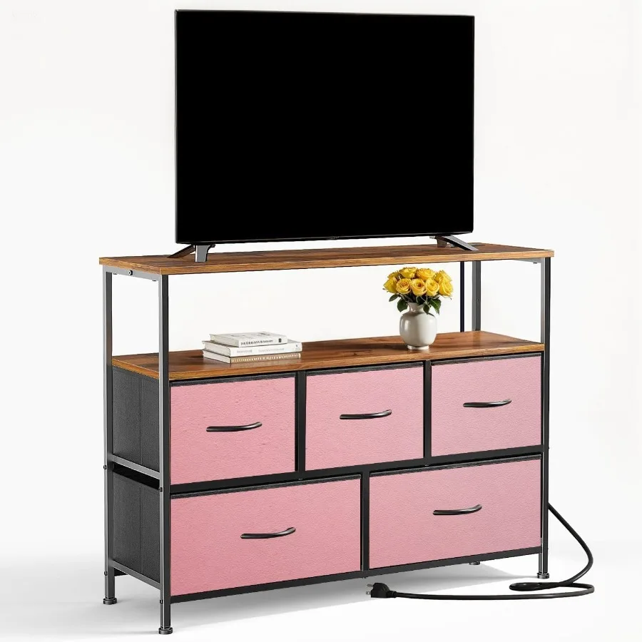 TV Stand with 5 Fabric Drawers Abstract pink Pink paper pastel colours Bright halftone Light paper Dresser for Bedroom Wide Che
TV Stand with 5 Fabric Drawers Abstract pink Pink paper pastel colours Bright halftone Light paper Dresser for Bedroom Wide Che