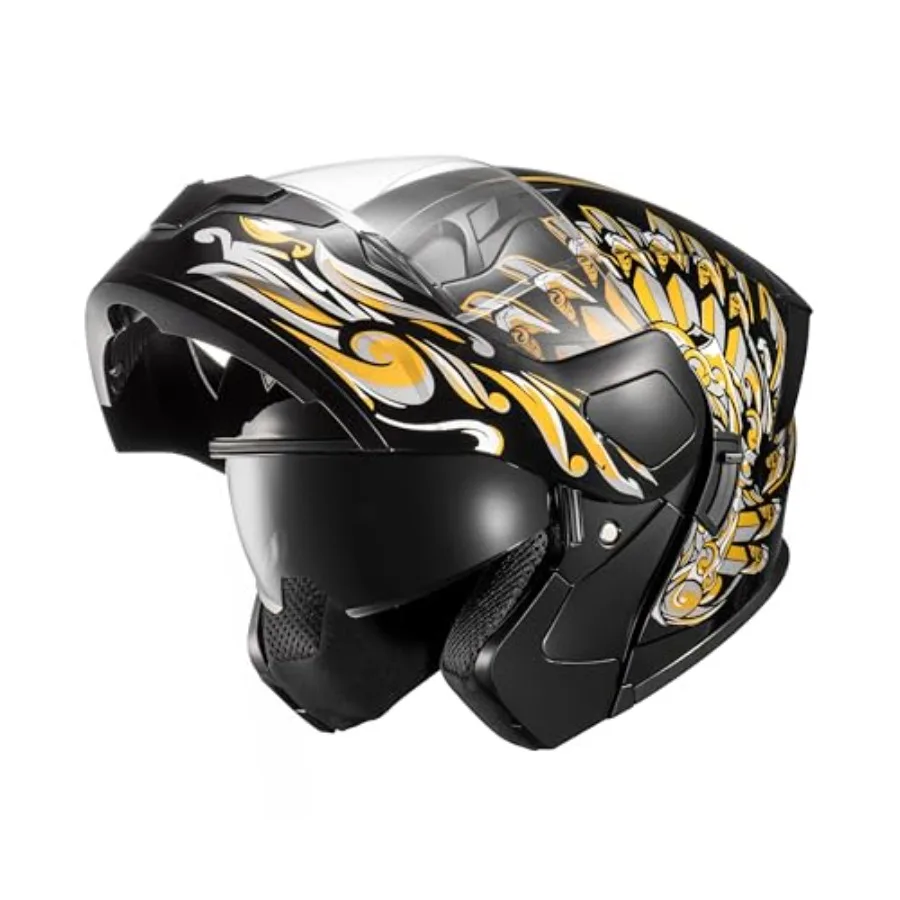 Motorcycle Dual Visor Flip up Modular Full Face Helmet with DOT Certification of Impressionism
Motorcycle Dual Visor Flip up Modular Full Face Helmet with DOT Certification of Impressionism