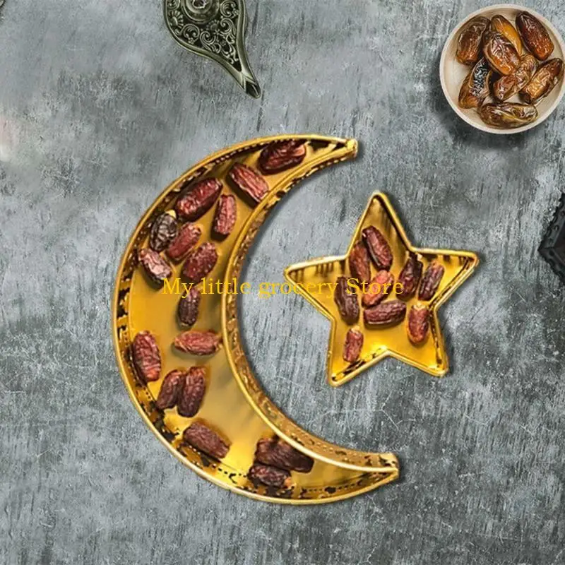 D5BD Ramadan Kareem Decor Eid Mubarak Moon Star Serving Tray Ramadan Muslim Islamic Party Supply Durable for DIY Home Dessert
D5BD Ramadan Kareem Decor Eid Mubarak Moon Star Serving Tray Ramadan Muslim Islamic Party Supply Durable for DIY Home Dessert
