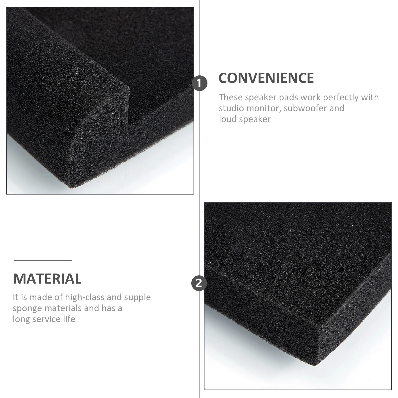 2pcs Soundproof Speaker Sponge Pads Studio Monitor Isolation Cushion Shockproof Acoustic Mat High-Density Foam Pad For
2pcs Soundproof Speaker Sponge Pads Studio Monitor Isolation Cushion Shockproof Acoustic Mat High-Density Foam Pad For