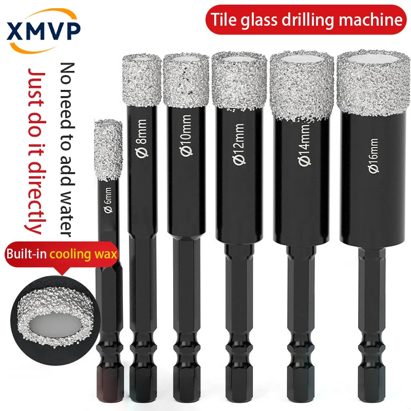 Tile drilling bit without water glass. Special dry drilling tool for marble, stone, ceramic and all porcelain. Suitable for open
Tile drilling bit without water glass. Special dry drilling tool for marble, stone, ceramic and all porcelain. Suitable for open