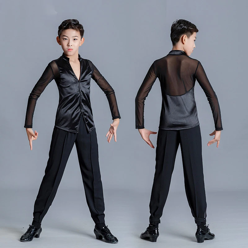 New Boys Ballroom Dance Competition Clothes Long Sleeves Latin Shirt Pants Children'S Latin Performance Dance Costumes SL7633
New Boys Ballroom Dance Competition Clothes Long Sleeves Latin Shirt Pants Children'S Latin Performance Dance Costumes SL7633