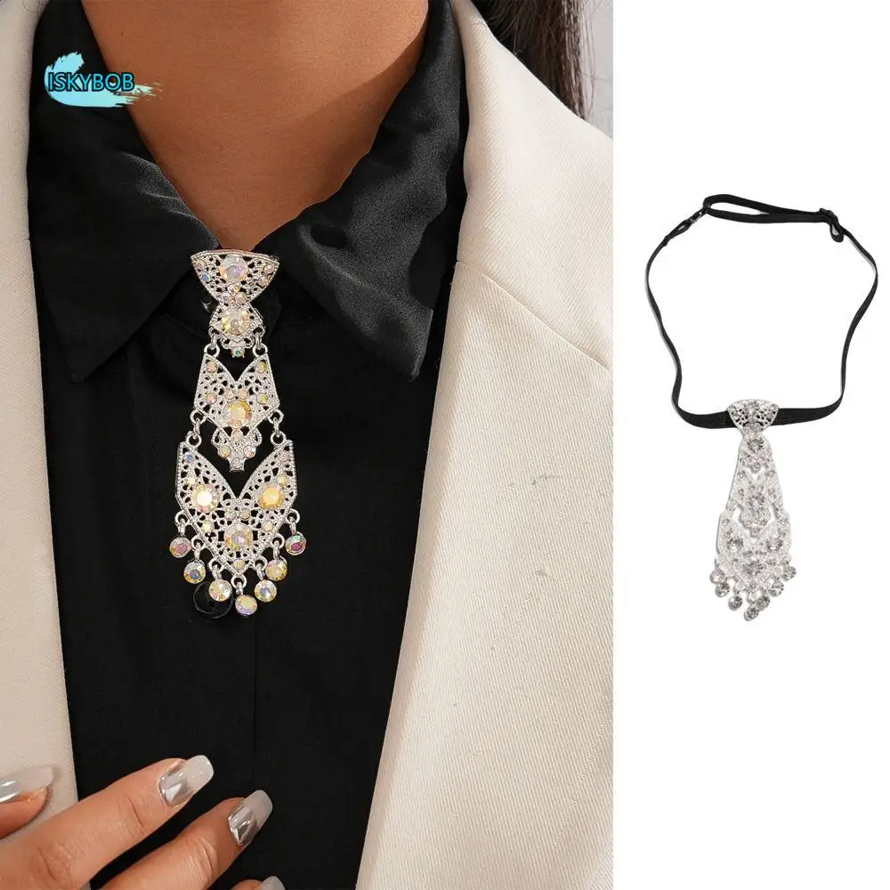 Adjustable Rhinestone Necktie Tassel Luxury Formal Business Ties Suit Accessories Gentleman Style Crystal Necktie
Adjustable Rhinestone Necktie Tassel Luxury Formal Business Ties Suit Accessories Gentleman Style Crystal Necktie