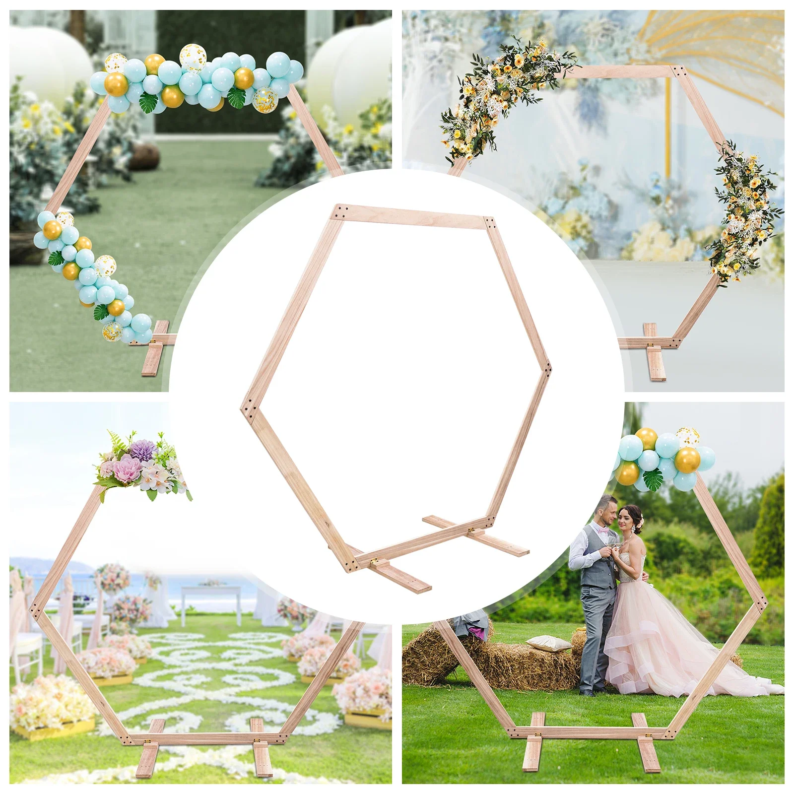 NEW Wooden Hexagonal Wedding Arch Frame Wedding Arch Wooden Stand for Weddings, Birthday Parties, Commercial Events Etc
NEW Wooden Hexagonal Wedding Arch Frame Wedding Arch Wooden Stand for Weddings, Birthday Parties, Commercial Events Etc