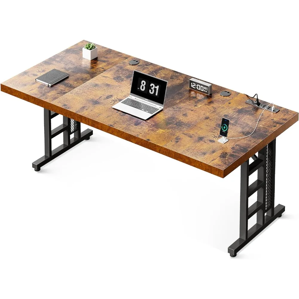 71 Inch Executive Desk with USB Ports, Large Computer Desk with Extra Thick, Long Mordern Office Desk, Workstation Business Fur
71 Inch Executive Desk with USB Ports, Large Computer Desk with Extra Thick, Long Mordern Office Desk, Workstation Business Fur