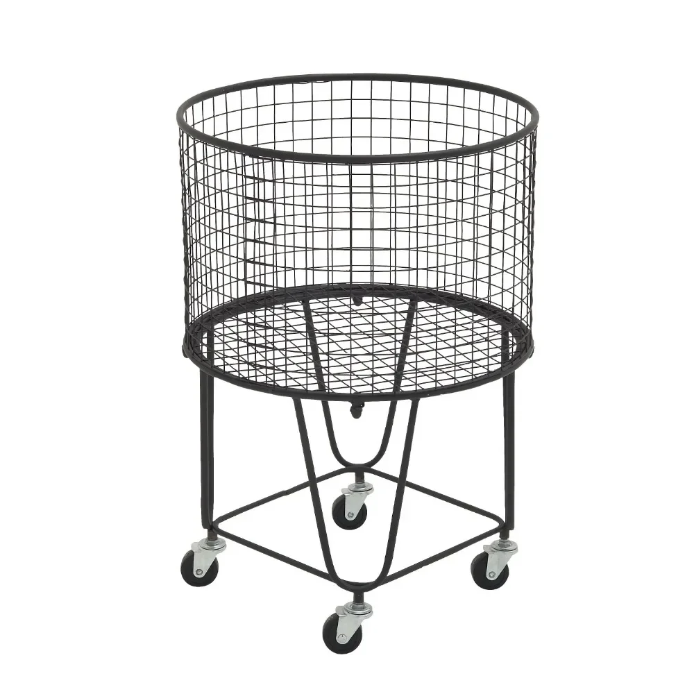 CosmoLiving by Cosmopolitan Black Metal Deep Set Metal Mesh Laundry Basket Storage Cart with Wheels
CosmoLiving by Cosmopolitan Black Metal Deep Set Metal Mesh Laundry Basket Storage Cart with Wheels