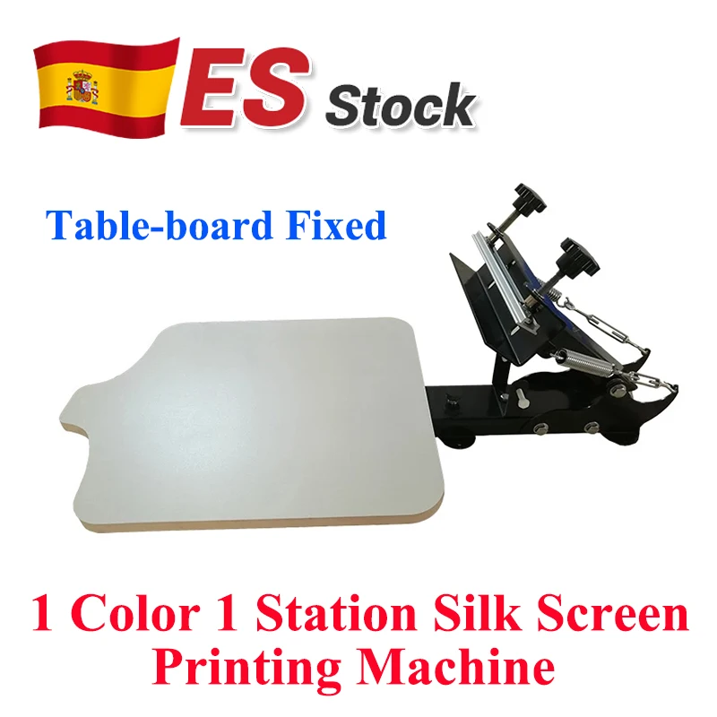 New Table-board Fixed 1 Color 1 Station T-Shirt Silk Screen Printing Machine Spain Stock
New Table-board Fixed 1 Color 1 Station T-Shirt Silk Screen Printing Machine Spain Stock