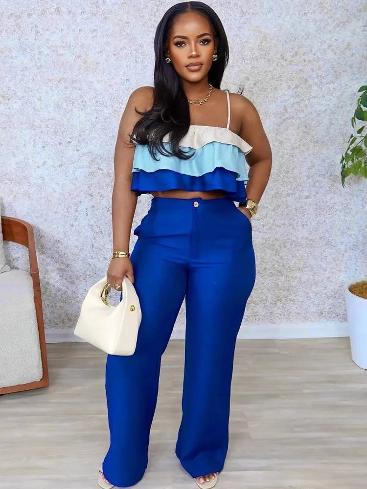 2 Piece Women Set Dashiki African Clothes Summer Spring New Fashion Sleeveless Tops And Pants Suit Party Lady Matching Sets
2 Piece Women Set Dashiki African Clothes Summer Spring New Fashion Sleeveless Tops And Pants Suit Party Lady Matching Sets