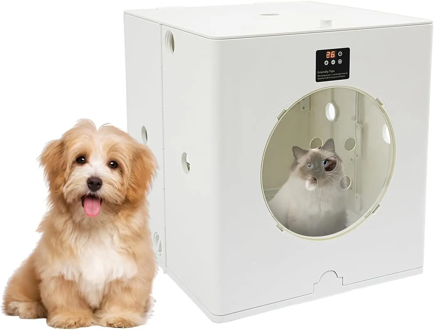 Automatic Pet Dryer Box for Cats and Small Dogs, 88L/79.9Qt Foldable Cat Hair Dryer Box with Button Control
Automatic Pet Dryer Box for Cats and Small Dogs, 88L/79.9Qt Foldable Cat Hair Dryer Box with Button Control