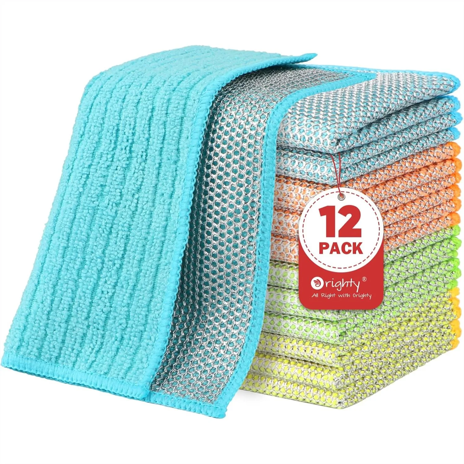 Multipurpose Wire Dishwashing Rag 12 Pcs, Upgraded Double-Layer Non-Scratch Cleaning Cloths for Kitchen, Reusable Steel Scrubber
Multipurpose Wire Dishwashing Rag 12 Pcs, Upgraded Double-Layer Non-Scratch Cleaning Cloths for Kitchen, Reusable Steel Scrubber