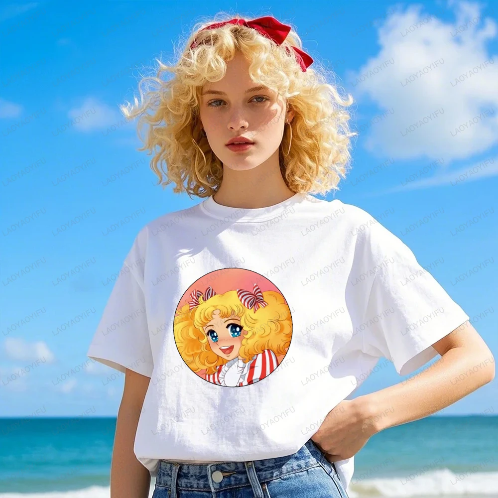 Candy Candy Japanese Cartoon T-shirt Women Men Kawaii Graphic Cotton Summer Loose Fit Streetwear Retro Fashion Tee Shirts
Candy Candy Japanese Cartoon T-shirt Women Men Kawaii Graphic Cotton Summer Loose Fit Streetwear Retro Fashion Tee Shirts