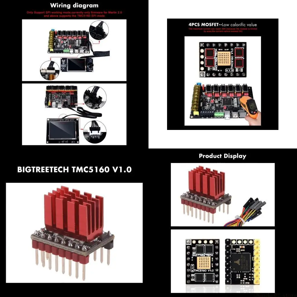 3D-печать TMC5160T V1.0 42 Драйвер шагового двигателя HighPower для BTT OctopusSKR V1.4Turbo TMC2209 SKR MiniE3
3D-печать TMC5160T V1.0 42 Драйвер шагового двигателя HighPower для BTT OctopusSKR V1.4Turbo TMC2209 SKR MiniE3