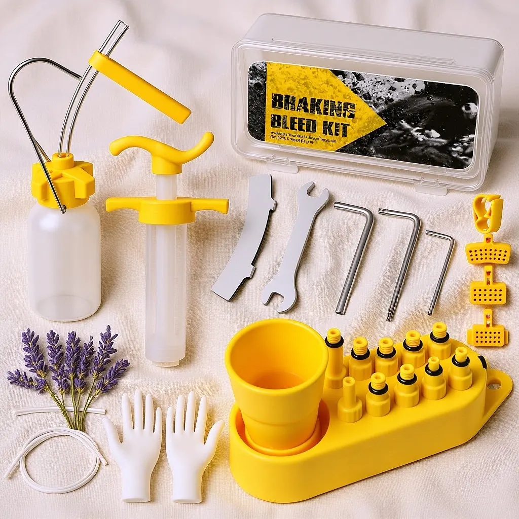 Mountain Bike Hydraulic Disc Brake Bleed Kit Mineral Oil Filling Tool Set Includes Storage Bottle Funnel Oiler Wrenches for All
Mountain Bike Hydraulic Disc Brake Bleed Kit Mineral Oil Filling Tool Set Includes Storage Bottle Funnel Oiler Wrenches for All