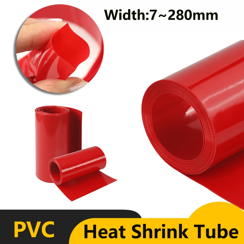 1~20M PVC Heat Shrink Tube Red 18650 Battery Pack Wrap Width 7mm ~ 280mm Insulated Wrapping Sheath Film Cover for Battery Packs
1~20M PVC Heat Shrink Tube Red 18650 Battery Pack Wrap Width 7mm ~ 280mm Insulated Wrapping Sheath Film Cover for Battery Packs