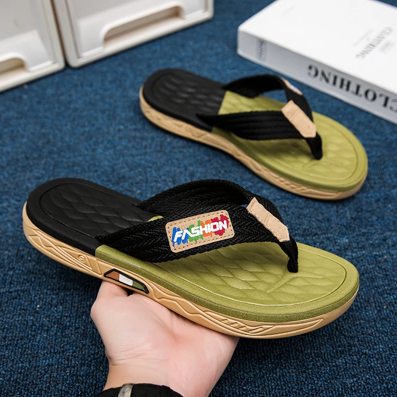 Men's Beach Soft Bottom Sandals Summer Outdoor Wear Sports Anti-Slip Deodorant Flip Flops Casual Flat Heel Rubber Sole
Men's Beach Soft Bottom Sandals Summer Outdoor Wear Sports Anti-Slip Deodorant Flip Flops Casual Flat Heel Rubber Sole