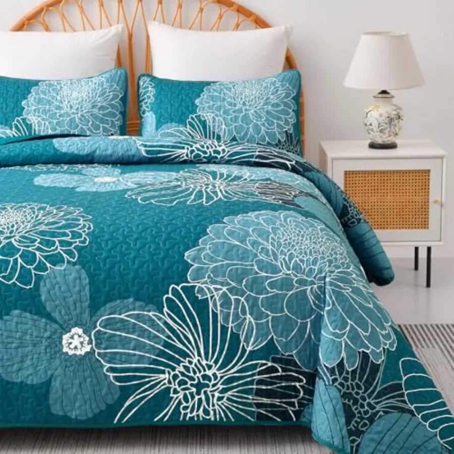 Quilt Sets Floral Pattern Quilt Bedding Set 3 Pieces Botanical Quilt Bedspread Coverlet Set Soft Microfiber Boho Flower Bed Cov
Quilt Sets Floral Pattern Quilt Bedding Set 3 Pieces Botanical Quilt Bedspread Coverlet Set Soft Microfiber Boho Flower Bed Cov