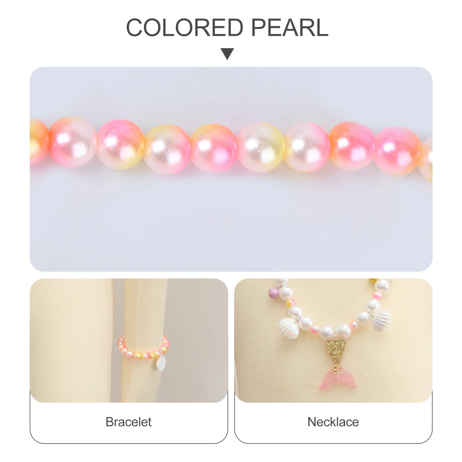 Pearl Necklace Bracelet Set Sweet Accessories Kids Clip Mermaid Style Jewelry Birthday Gifts Children Day Elegant Design
Pearl Necklace Bracelet Set Sweet Accessories Kids Clip Mermaid Style Jewelry Birthday Gifts Children Day Elegant Design