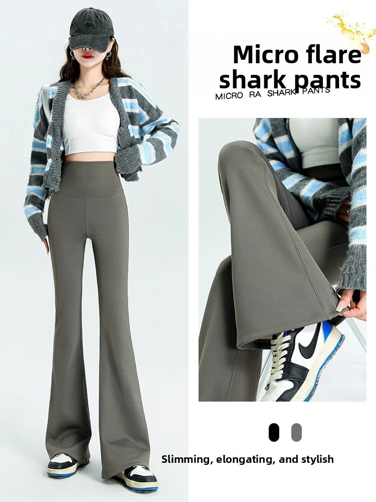 Slimming High-Waisted Fleece Lined Sharkskin Yoga Pants for Women Outerwear Autumn Winter New Style Spring Summer
Slimming High-Waisted Fleece Lined Sharkskin Yoga Pants for Women Outerwear Autumn Winter New Style Spring Summer