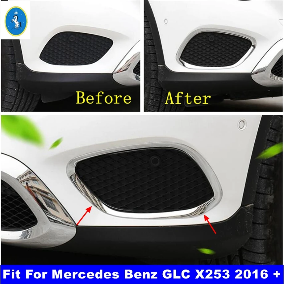 Chrome Front Head Fog Lights Foglight Lamps Decor Cover Trim For Mercedes Benz GLC X253 2016 - 2021 Accessories Exterior Refit
Chrome Front Head Fog Lights Foglight Lamps Decor Cover Trim For Mercedes Benz GLC X253 2016 - 2021 Accessories Exterior Refit