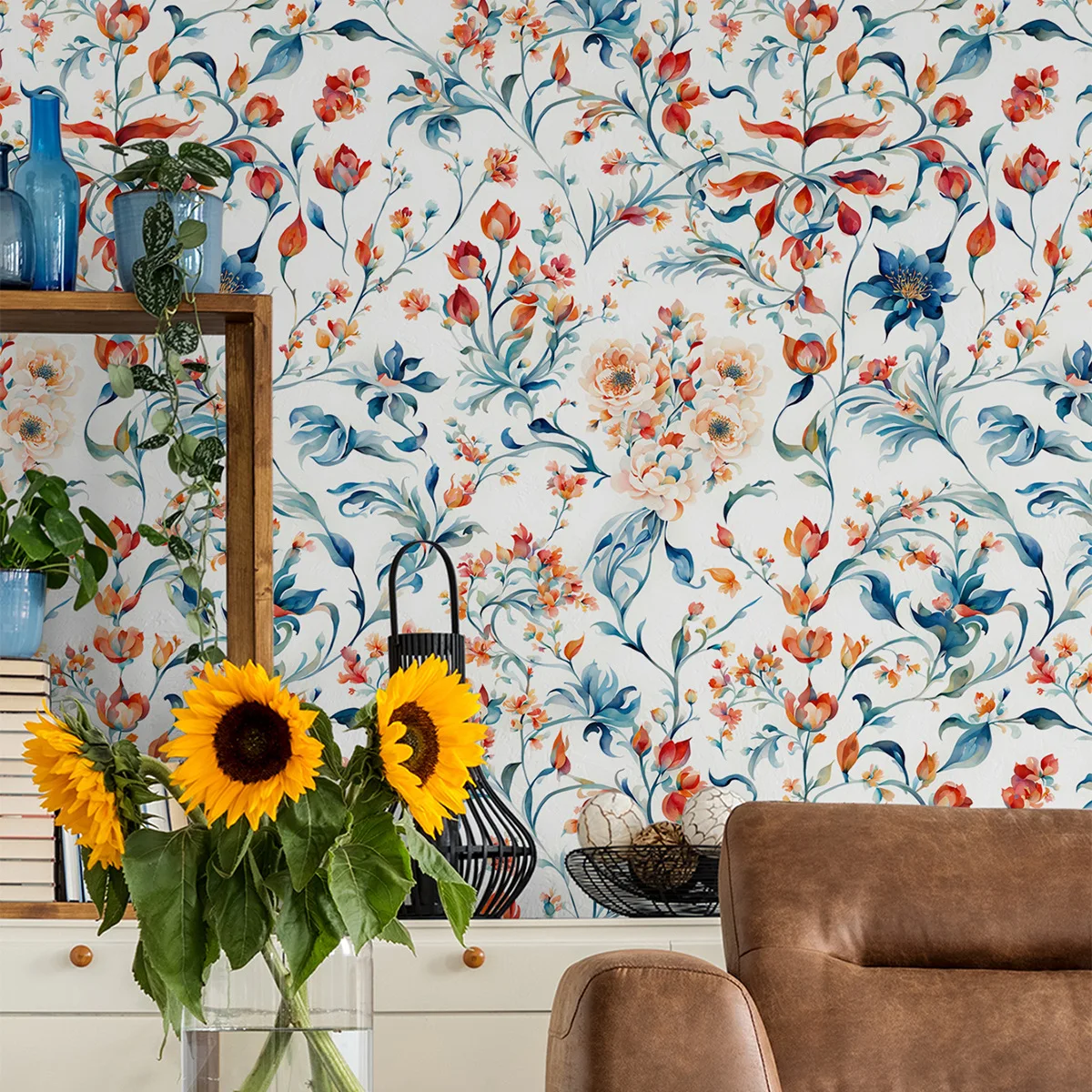 Vintage Floral Peel and Stick Wallpaper Home Red/Blue Peony Removable Self-Adhesive Vinyl Contact Paper for Bedroom Living Room
Vintage Floral Peel and Stick Wallpaper Home Red/Blue Peony Removable Self-Adhesive Vinyl Contact Paper for Bedroom Living Room