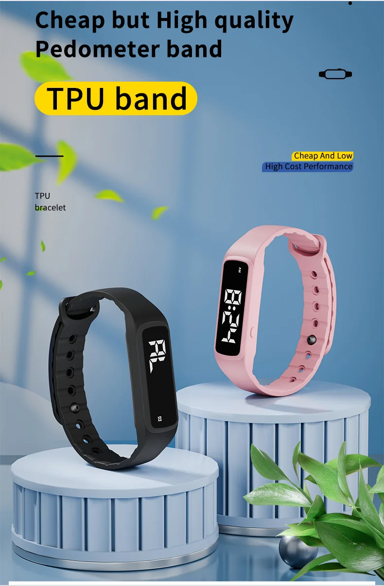 Экологичный умный браслет NFC с ярким экраном, 3D-подсчет шагов, неделя, светодиодный дисплей температуры, модный браслет из ТПУ
Экологичный умный браслет NFC с ярким экраном, 3D-подсчет шагов, неделя, светодиодный дисплей температуры, модный браслет из ТПУ