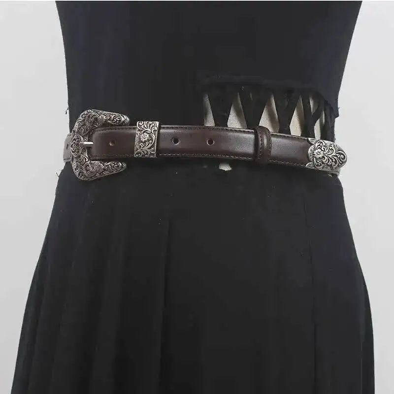 Vintage Buckle Brown Long Wide Pu Leather Belt Personality Women New Fashion All-match Spring Autumn 2026 AHAZ
Vintage Buckle Brown Long Wide Pu Leather Belt Personality Women New Fashion All-match Spring Autumn 2026 AHAZ