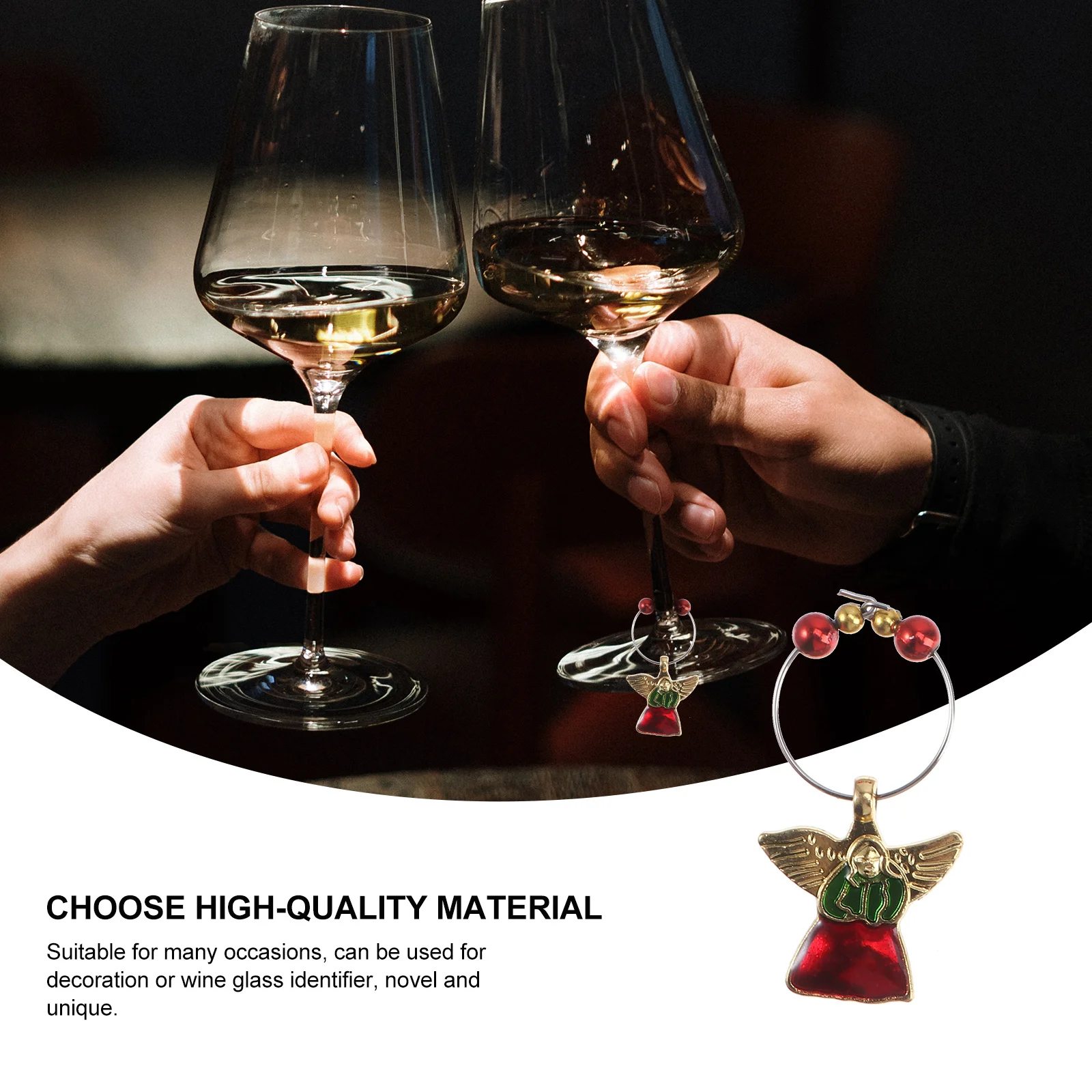 Identify Label Rings Wine Glass Pendants Christmas Marker Xmas Charms Cup Markers Recognizers Tags Delicate Decoration
Identify Label Rings Wine Glass Pendants Christmas Marker Xmas Charms Cup Markers Recognizers Tags Delicate Decoration