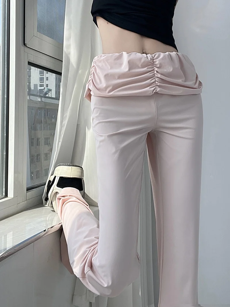 Low Waist Pleated Casual Pants Women's Summer New Style Thin Elastic Loose Fit Trousers Street Style Cotton Village Brand
Low Waist Pleated Casual Pants Women's Summer New Style Thin Elastic Loose Fit Trousers Street Style Cotton Village Brand