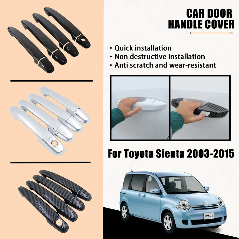 Door Handle Covers For Toyota Sienta XP80 MK1 2003-2015 2004 2005 2006 Chrome Car Accessories Catch Rustproof Stickers Styliny
Door Handle Covers For Toyota Sienta XP80 MK1 2003-2015 2004 2005 2006 Chrome Car Accessories Catch Rustproof Stickers Styliny