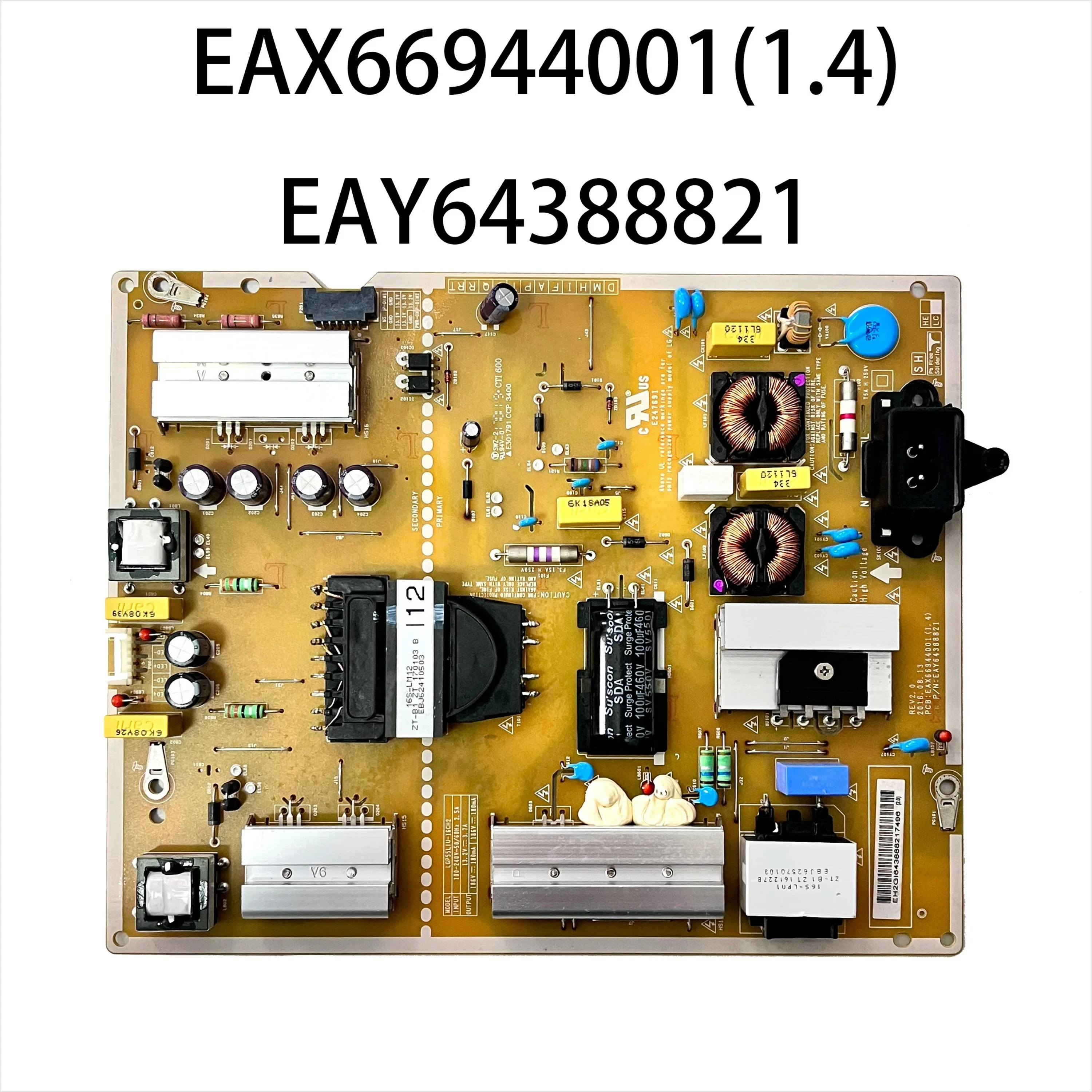 Authentic Original TV Power Board EAX66944001(1.4) EAY64388821 LGP55LIU-16CH Work Normally And is for 55UH6030-UC 55UH617Y Parts
Authentic Original TV Power Board EAX66944001(1.4) EAY64388821 LGP55LIU-16CH Work Normally And is for 55UH6030-UC 55UH617Y Parts