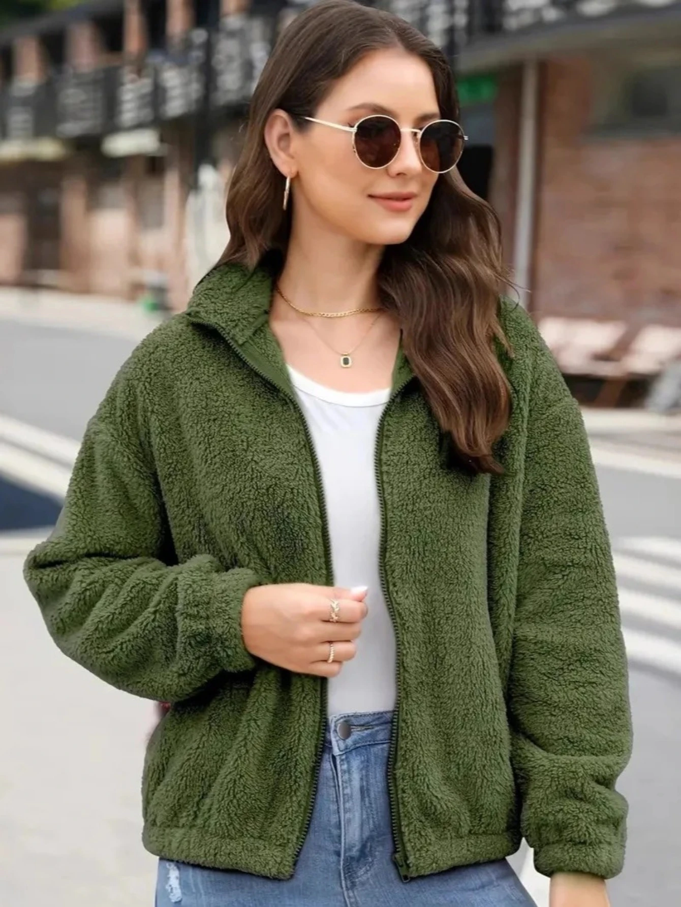 New Casual Fleece Jackets Women Autumn Winter Polar Fleece Short Coat Homeclothes Solid Warm Cardigan Jacket Outerwear
New Casual Fleece Jackets Women Autumn Winter Polar Fleece Short Coat Homeclothes Solid Warm Cardigan Jacket Outerwear