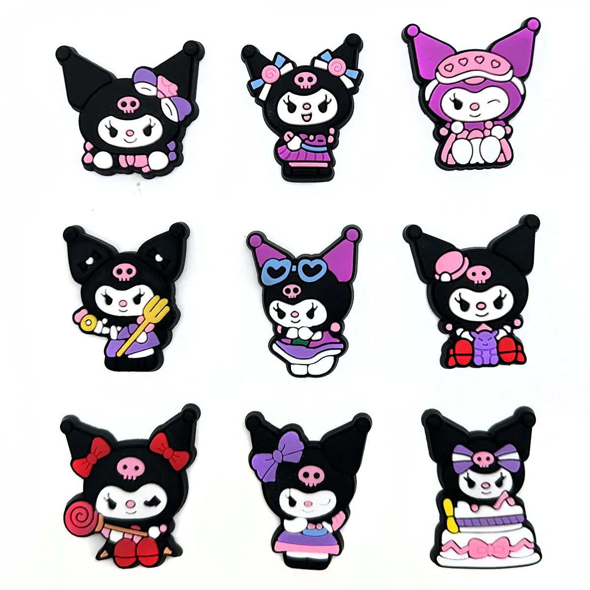9pcs Sanrio Kuromi Shoe Charms for Clogs Sandals Decoration Shoe Accessories Charms
9pcs Sanrio Kuromi Shoe Charms for Clogs Sandals Decoration Shoe Accessories Charms