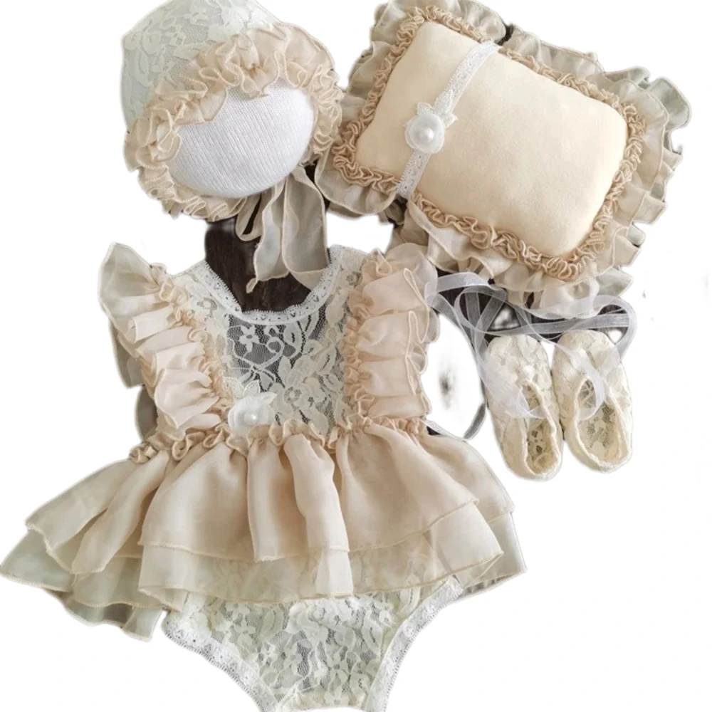 Baby Lolita Skirt Lace Princess Dress Pillow Set Newborn Photography Outfit New Born Baby Photoshoot Outfit Boy Girl Clothing
Baby Lolita Skirt Lace Princess Dress Pillow Set Newborn Photography Outfit New Born Baby Photoshoot Outfit Boy Girl Clothing