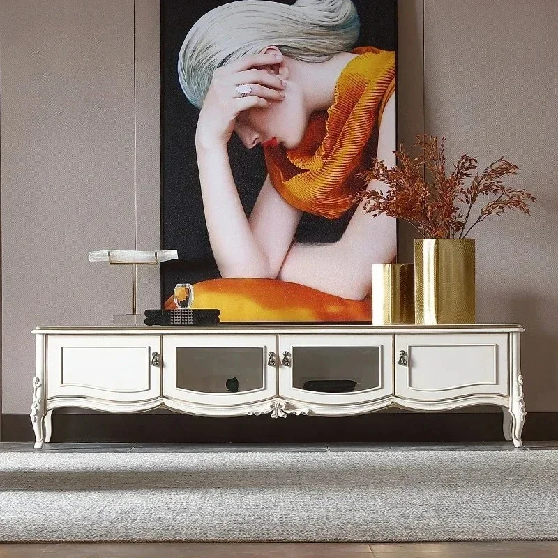French Light Luxury Solid Wood TV Cabinet Luxury European Living Room Palace Carved Storage Cabinet
French Light Luxury Solid Wood TV Cabinet Luxury European Living Room Palace Carved Storage Cabinet