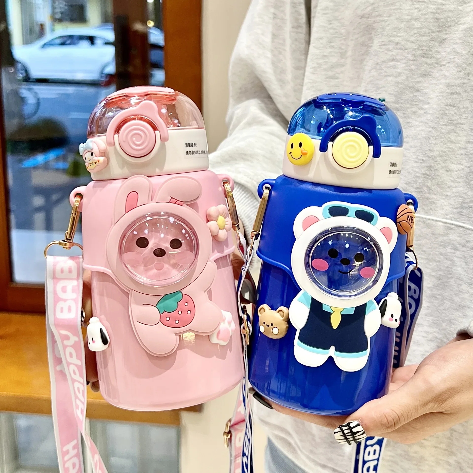 2024 Fashionable Children's Straw Thermos Cup, Leak-Proof and Portable Insulated Water Bottle with Shoulder Strap for Girls
2024 Fashionable Children's Straw Thermos Cup, Leak-Proof and Portable Insulated Water Bottle with Shoulder Strap for Girls