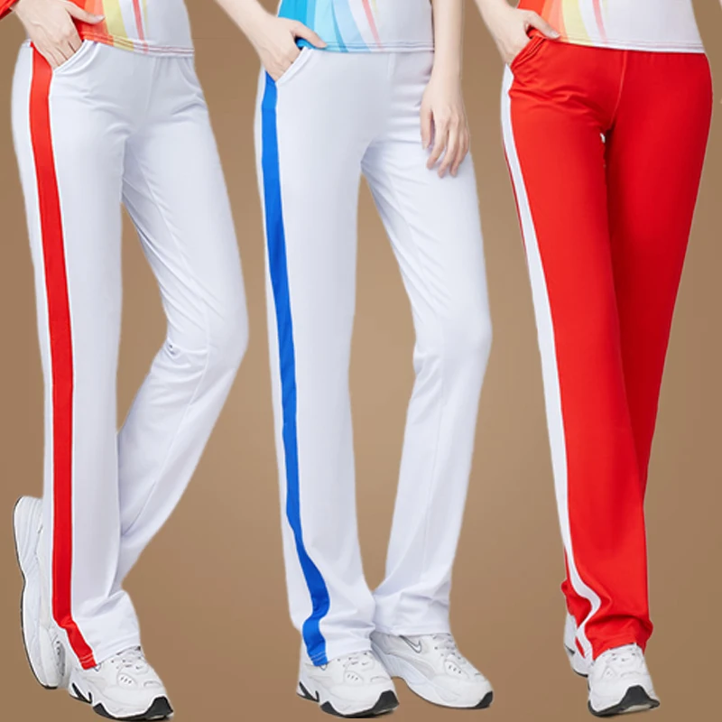 New Spring Autumn Summer White Sports Pants Long Trousers Men Women Thin Qui Dry Fitn Square Dance Straight Leg School
New Spring Autumn Summer White Sports Pants Long Trousers Men Women Thin Qui Dry Fitn Square Dance Straight Leg School
