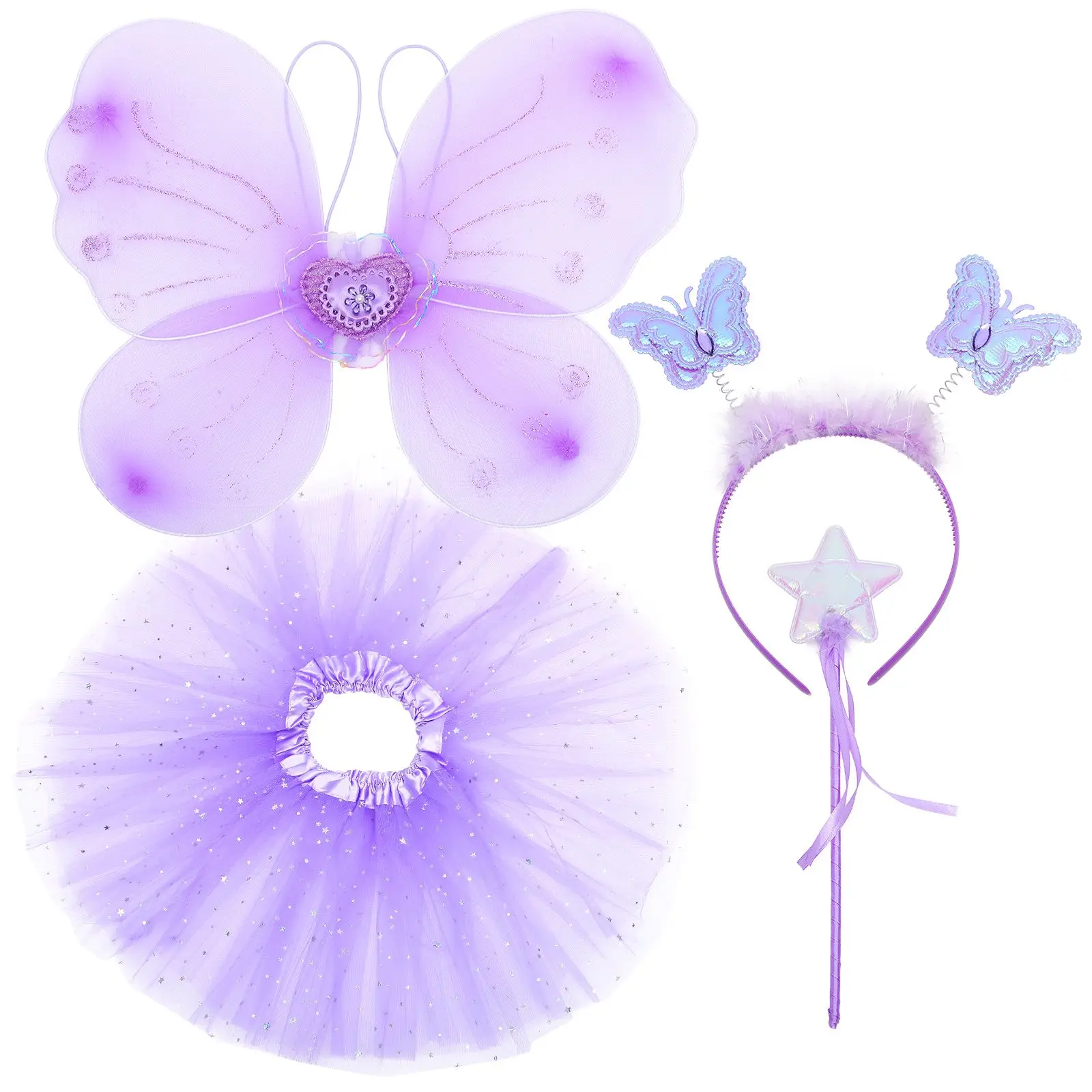 4Pcs Butterfly Wings Costume Girls Fabric Fairies Stylish Comfortable Elegant Fashionable Decoration Birthday DressUp School
4Pcs Butterfly Wings Costume Girls Fabric Fairies Stylish Comfortable Elegant Fashionable Decoration Birthday DressUp School