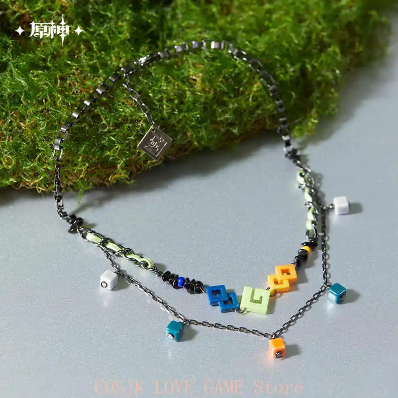 Official MiHoYo Original Genshin Impact Kinich Theme Impression Serie Double layered short necklace Cosplay Game Prrops
Official MiHoYo Original Genshin Impact Kinich Theme Impression Serie Double layered short necklace Cosplay Game Prrops