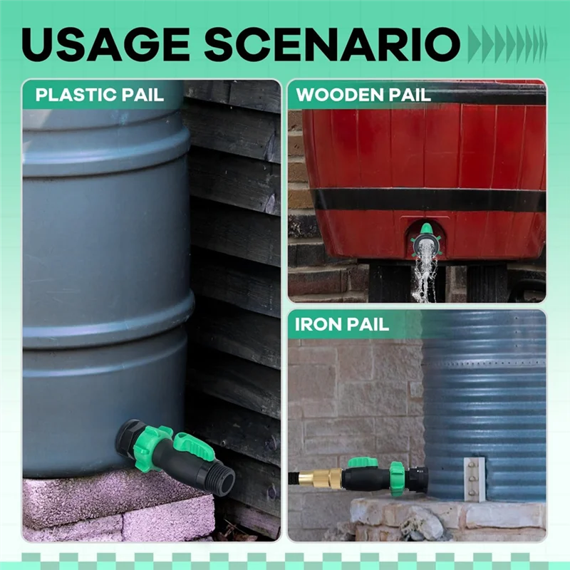 J1UL1N Комплект патрубок для дождевой бочки, 2 шт., 180 градусов, 3/4 дюйма, пластиковый запорный клапан для водяного шланга с переборочным фитингом, дождевая бочка
J1UL1N Комплект патрубок для дождевой бочки, 2 шт., 180 градусов, 3/4 дюйма, пластиковый запорный клапан для водяного шланга с переборочным фитингом, дождевая бочка