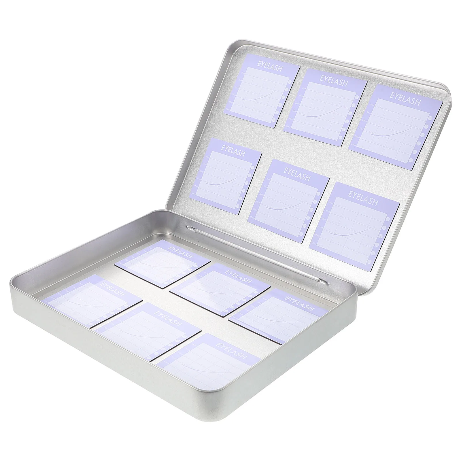 Eyelash Storage Box Medium Silver Magnetic Sheet Protective Case Portable Beauty Lashes Organizer Container Tinplate Box lash 
Eyelash Storage Box Medium Silver Magnetic Sheet Protective Case Portable Beauty Lashes Organizer Container Tinplate Box lash