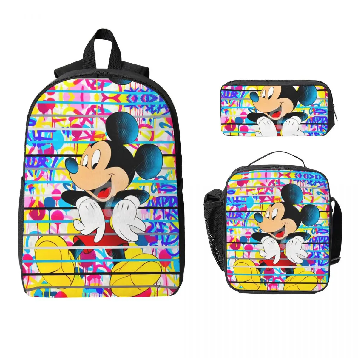 Mickey Mouse Backpack Student Boys Girls BookBag School Bag Laptop Shoulder Bags 3ps Insulated Lunch Bag Pencil Case
Mickey Mouse Backpack Student Boys Girls BookBag School Bag Laptop Shoulder Bags 3ps Insulated Lunch Bag Pencil Case