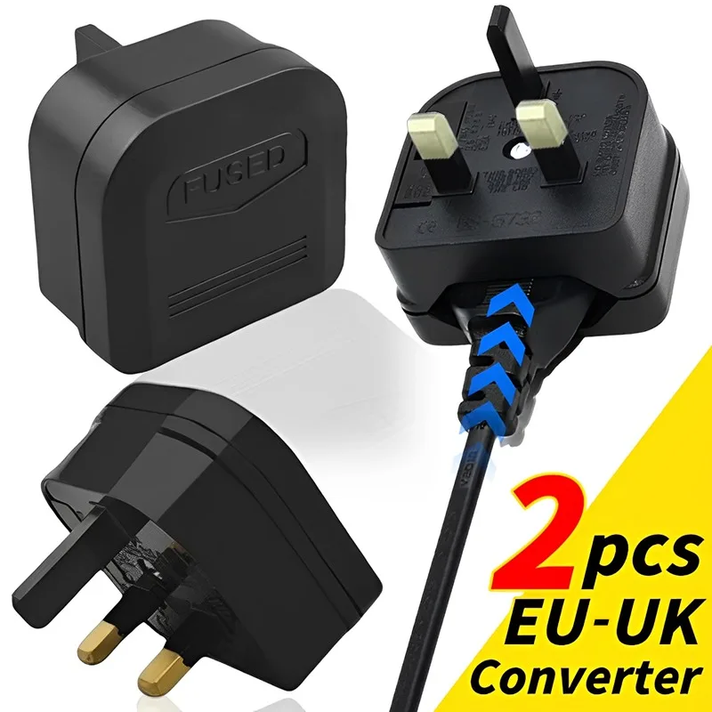 2/1PCS European Euro EU 2Pin To UK 3Pin Travel Plug Power Socket Converter Adapter AC Electrical Power Cord Outlet Travel Socket
2/1PCS European Euro EU 2Pin To UK 3Pin Travel Plug Power Socket Converter Adapter AC Electrical Power Cord Outlet Travel Socket
